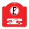 Signmission Spanish Parking Control Sign No Estacionar No Parking, Red & White Alum Sign, 18" H, RW-1818-22883 A-DES-RW-1818-22883 - alternate 1